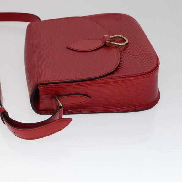 LOUIS VUITTON Epi Saint Cloud GM Shoulder Bag Red M52197 LV Auth 111225 - Picture 4 of 16